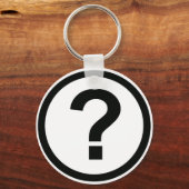 Question Mark Keychain Schlüsselanhänger (Vorderseite)