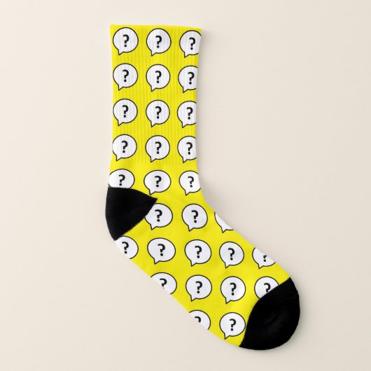 Question Mark No.1 Unisex Comfy-Stretch Crew Socks Socken (Links - Innen)
