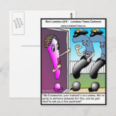 Question Police Funny gibt T-Shirts Tasse & Cards Postkarte (Vorne/Hinten)