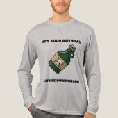 Questionable Birthday Vibes – Long Sleeve Edition Tri-Blend Shirt (Vorderseite)