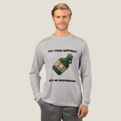 Questionable Birthday Vibes – Long Sleeve Edition Tri-Blend Shirt (Volle Vorderseite)