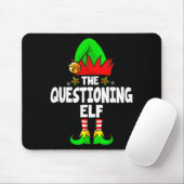 Questioning Elf Group Christmas Funny Pajama Party Mousepad (Mit Mouse)