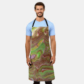 Questions 1 Wild Green Maroon Apron Schürze (Getragen)