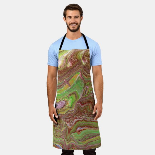 Questions 1 Wild Green Maroon Apron Schürze (Getragen)