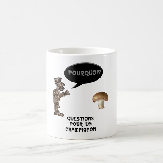“Questions pour un champignon” Kaffeetasse (Mittel)