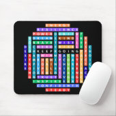 Questzirkel für Motivierend Word-Suche behalten Mousepad (Mit Mouse)