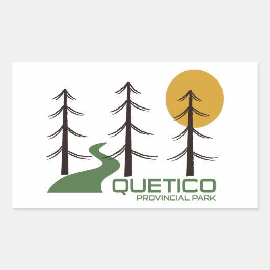 Quetico Parco Civico-Ciani Rechteckiger Aufkleber (Vorderseite)