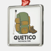 Quetico Provincial Park Backpack Ornament Aus Metall (Links)