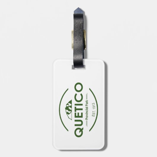 Quetico Provincial Park Gepäckanhänger (Rückseite vertikal)