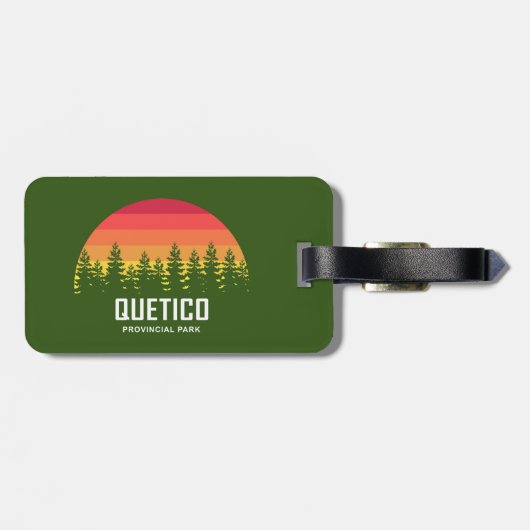 Quetico Provincial Park Gepäckanhänger (Rückseite horizontal)