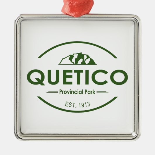 Quetico Provincial Park Ornament Aus Metall (Vorne)