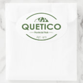 Quetico Provincial Park Ovaler Aufkleber (Tasche)