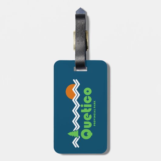 Quetico Provincial Park Retro Gepäckanhänger (Rückseite vertikal)