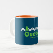 Quetico Provincial Park Retro Zweifarbige Tasse (Vorderseite Links)