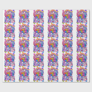 Quetsch-Einhorn Süß Kawaii Baby Einhörner Regenbog Geschenkpapier