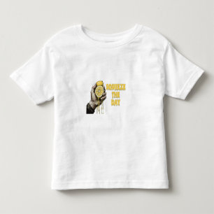 Quetsche den Tag Zitronen-Wortspiel Kleinkind T-shirt