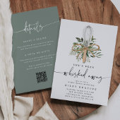 Quetschung des QR-Brautparty Einladung