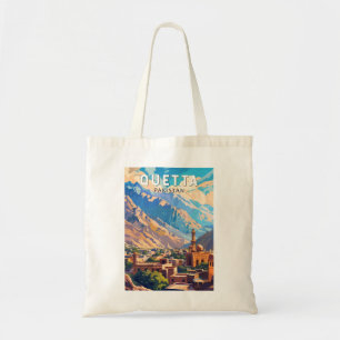 Quetta Pakistan Reise Kunst Vintage Tragetasche