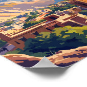 Quetta Pakistan Reisen Kunst Vintag Poster (Ecke)