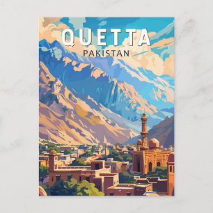 Quetta Pakistan Reisen Kunst Vintag Postkarte