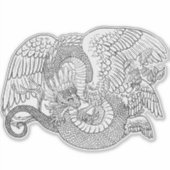 Quetzacoatl Aufkleber (Vorderseite)