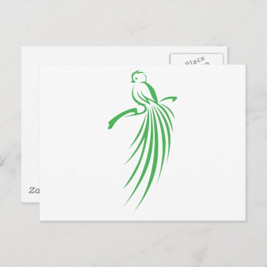 Quetzal Postkarte (Vorne/Hinten)