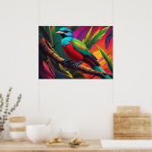 Quetzal-Vogelposter Poster (Küche)