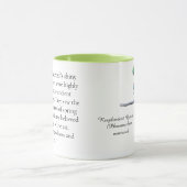 Quetzal zeichnend Vogelillustrierung Wasserfarbe Tasse (Zentrum)