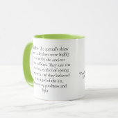 Quetzal zeichnend Vogelillustrierung Wasserfarbe Tasse (Vorderseite Links)