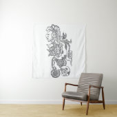 Quetzalcoatl Aztec Art Wandteppich (Beispiel)