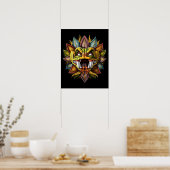 Quetzalcoatl Aztec Feathered Serpent God Poster (Küche)
