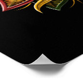 Quetzalcoatl Aztec Feathered Serpent God Poster (Ecke)