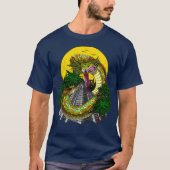 Quetzalcoatl Aztec God Alcient Mayan Pyramids T-Shirt (Vorderseite)