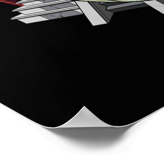 Quetzalcoatl Aztec God Mayan Pyramid Snake Poster (Ecke)