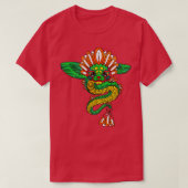 Quetzalcoatl Aztec Mayan Feathered Serpent Toltec T-Shirt (Design vorne)
