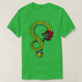 Quetzalcoatl Aztec Mayan Feathered Serpent Toltec T-Shirt (Design vorne)