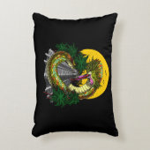 Quetzalcoatl Aztec Snake Dekokissen (Vorderseite(Vertikal))