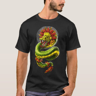 Quetzalcoatl Aztekischer Schlangengott T-Shirt