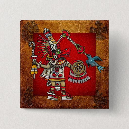 Quetzalcoatl Button (Vorderseite)
