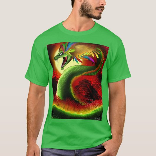 Quetzalcoatl der aztekische Gott T-Shirt (Vorderseite)