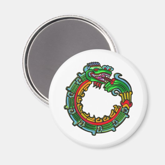 Quetzalcoatl Magnet (Vorderseite/Rückseite)