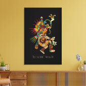 Quetzalcoatl Mayan Art Leinwanddruck (Insitu (Wohnzimmer))