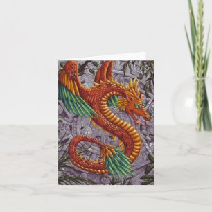 Quetzalcoatl-notecard Karte