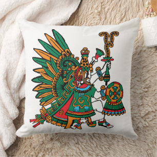 Quetzalcoatl - Plumed Serpent God of the Morning Kissen