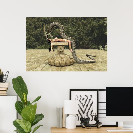 Quetzalcoatl Poster (Heimbüro)