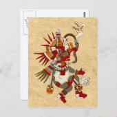 Quetzalcoatl Postkarte (Vorne/Hinten)
