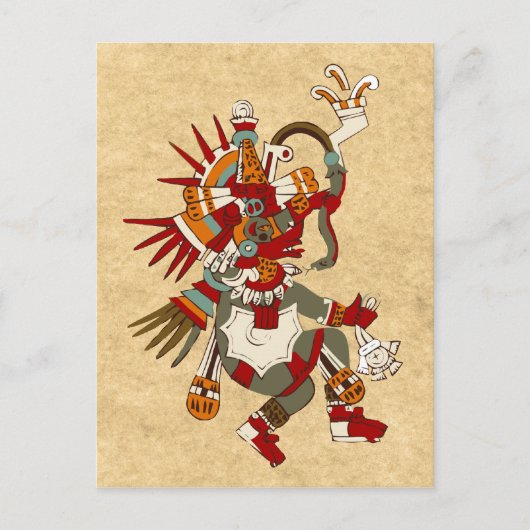 Quetzalcoatl Postkarte (Vorderseite)