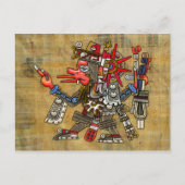 Quetzalcoatl Postkarte (Vorderseite)
