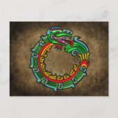 Quetzalcoatl Postkarte (Vorderseite)