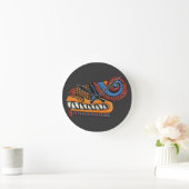 Quetzalcoatl Runde Wanduhr (Zuhause)